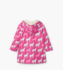Horse Colour Changing Raincoat - Violet