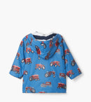 Vintage Tractors Raincoat - Blue