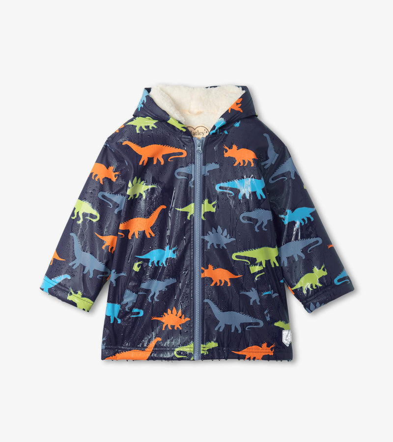 Dino Silhouettes Colour Changing Jacket - Solstice