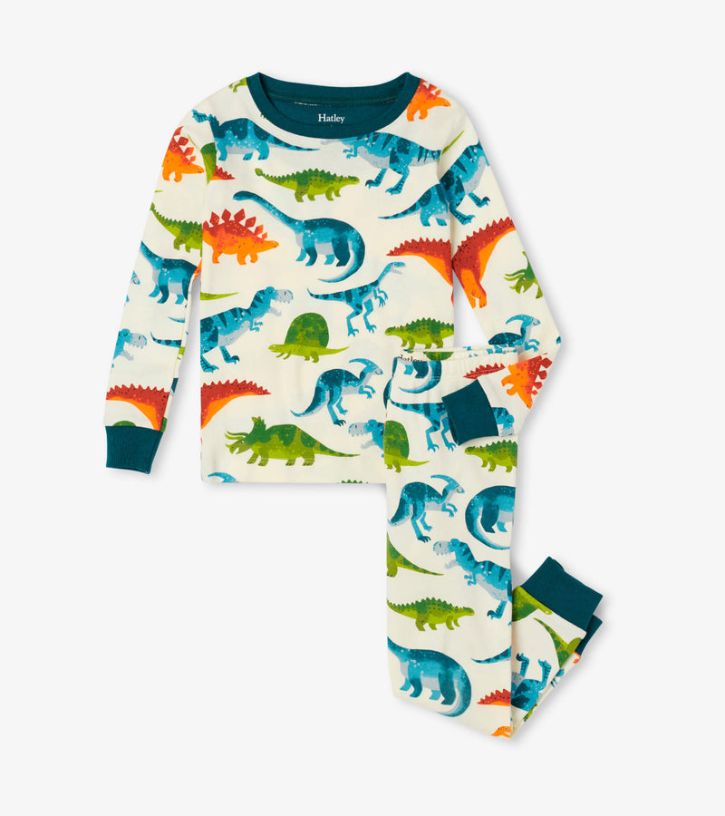 Dino Park Organic Cotton Pyjama Set - Cami Lace