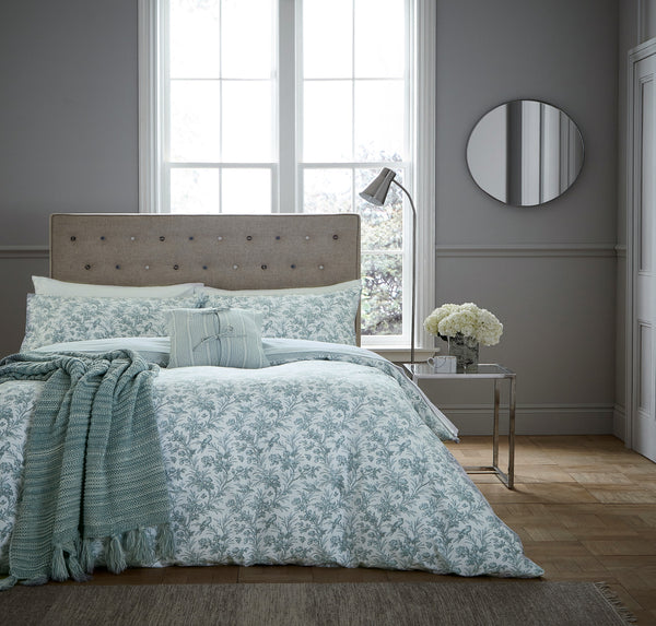 Fable Aviary Duvet Cover Set - Celadon