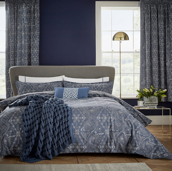 Ellinor Duvet Cover Set - Ink Blue