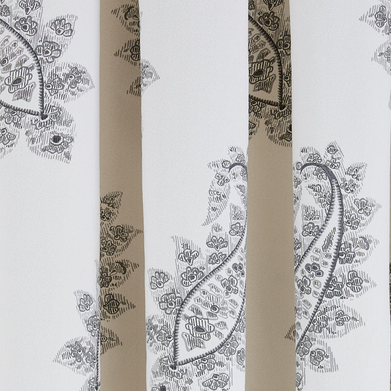 Simone Oxford Grey Lined Curtains 66x72