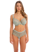 Aubree Underwire Side Support Bra - Vintage Green