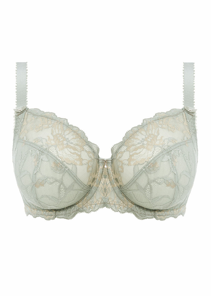 Aubree Underwire Side Support Bra - Vintage Green