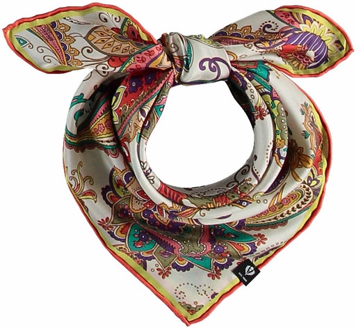 Silk Bandana - Deep Red