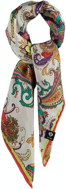 Silk Bandana - Deep Red