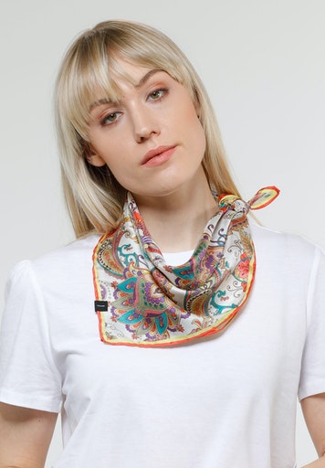 Silk Bandana - Deep Red