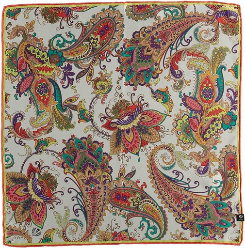 Silk Bandana - Deep Red