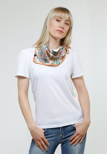 Silk Bandana - Deep Red