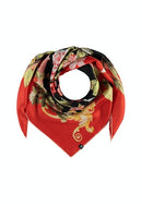 Silk Square - Deep Red