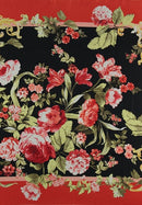 Silk Square - Deep Red