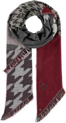 Acrylic Scarf - Deep Red