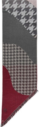Acrylic Scarf - Deep Red