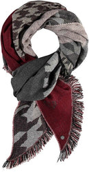 Acrylic Scarf - Deep Red