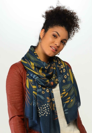 Viscose Scarf - Aqua