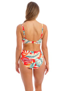 Bamboo Grove Underwire Gathered Bikini - Hot Chili