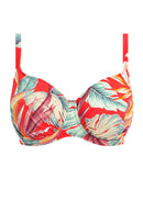 Bamboo Grove Underwire Gathered Bikini - Hot Chili