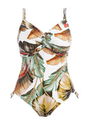 Kinabalu Twist Front Swimsuit - Jungle