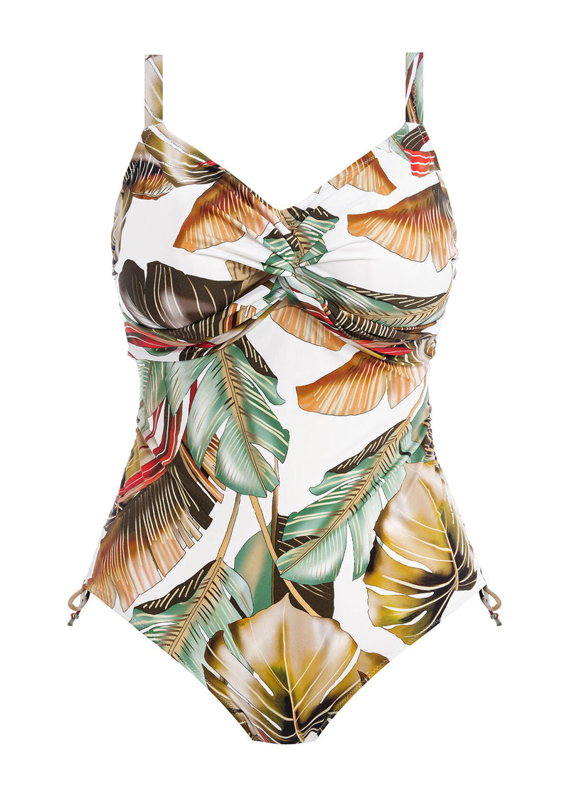Kinabalu Twist Front Swimsuit - Jungle