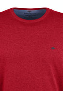 Plain Round Neck Jumper - Indian Red