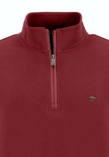 Troyer Zip Jumper - Winter Red