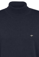 Plain Roll Neck Jumper - Navy