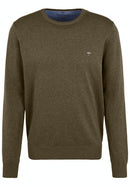 Plain Round Neck Jumper - Meadow