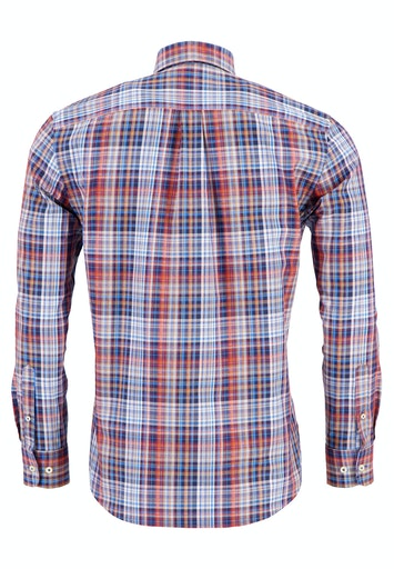 Long Sleeve Check Shirt - Arctic/pumpkin