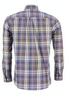 Long Sleeve Check Shirt - Dijon/navy