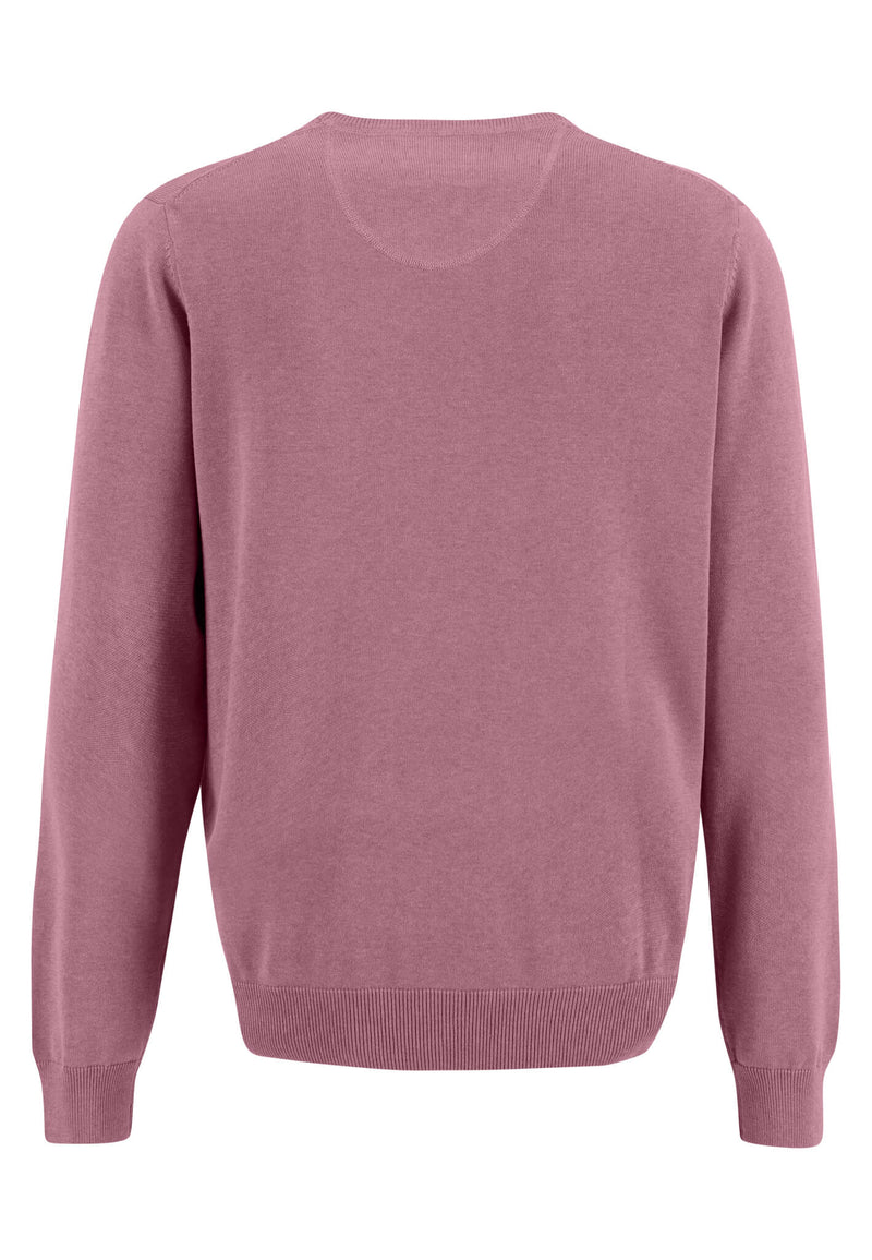 Plain V Neck Jumper - Lilac