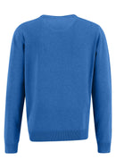 Plain Round Neck Jumper - Bright Ocean