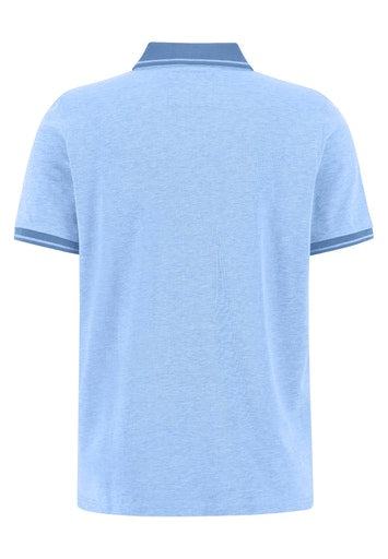2 Tone Polo Shirt - Light Sky