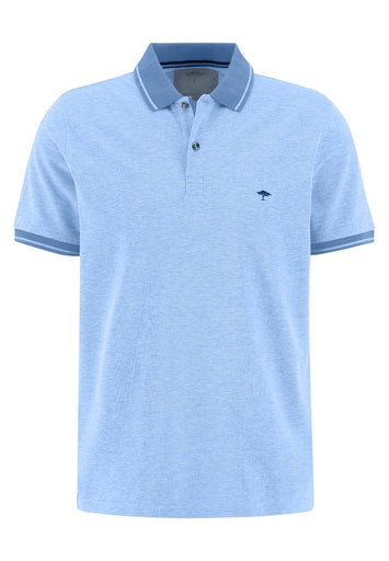 2 Tone Polo Shirt - Light Sky