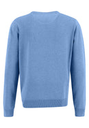 Plain Round Neck Jumper - Light Sky