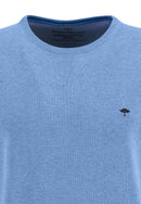 Plain Round Neck Jumper - Light Sky