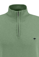 Plain Troyer Zip Jumper - Spring Green