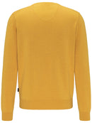 Superfine 3Ply Cotton V Neck - Yellow