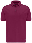 Short Sleeve Polo Shirt - Wine