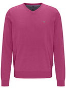 Superfine 3Ply Cotton V Neck - Pink