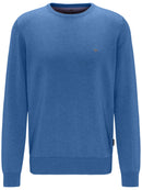 Superfine 3Ply Cotton Crew Neck - Blue