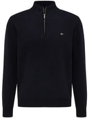 Two-Tone Troyer Zip Jumper - Navy/night