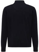Two-Tone Troyer Zip Jumper - Navy/night