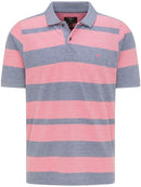 2 Tone Polo - Midnight/hibiscus