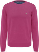 Plain Crew Neck Jumper - Malaga