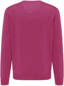 Plain V-Neck Jumper - Malaga