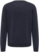 Plain Crew Neck Jumper - Navy