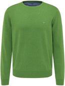 Plain Crew Neck Jumper - Cactus