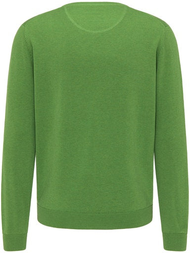 Plain Crew Neck Jumper - Cactus