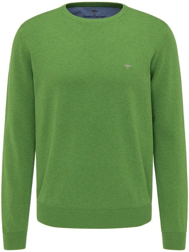Plain Crew Neck Jumper - Cactus